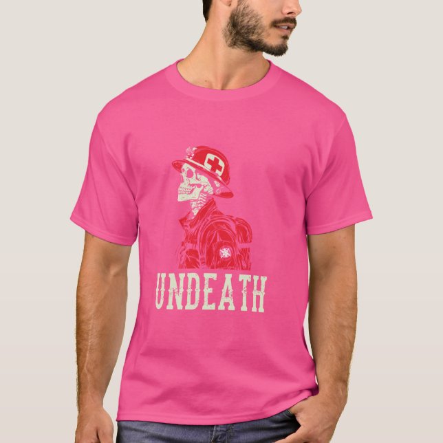 Sjukvårdare Skeleton Medic - First Responder Emt U T Shirt (Framsida)