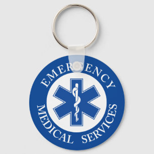 Sjukvårdaresymbol för klassiker EMT EMS Nyckelring