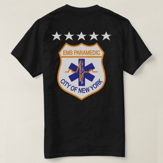 SjukvårdareT-tröja för 5 stjärna Tee (Design baksida)