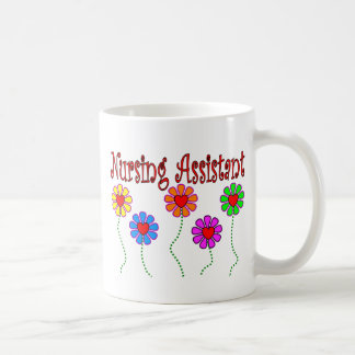 Sjukvårdassistentgåvor--Blom- design Kaffemugg