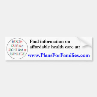 Sjukvården är en höger inte en privilegiera bildekal