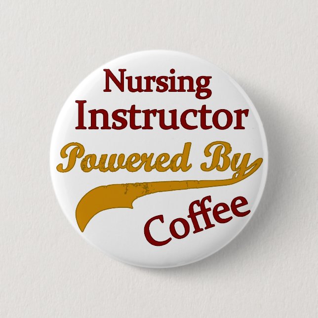 Sjukvårdinstruktör som drivas av kaffe knapp (Framsida)