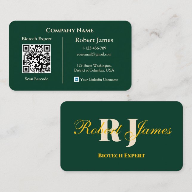 Sjukvårdsanställdas anpassade logotyp premium visitkort (Fram/baksida)