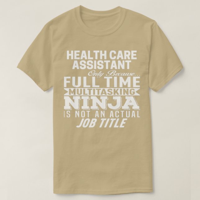 Sjukvårdsassistent 1 t shirt (Design framsida)
