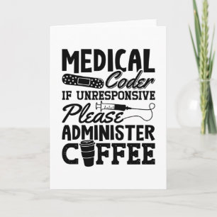 Sjukvårdsassistent för kaffeassistent ICD-kodnings Kort