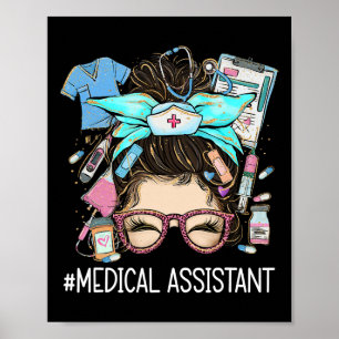 Sjukvårdsassistent Morsa Cma Nurse Nursing Messy B Poster