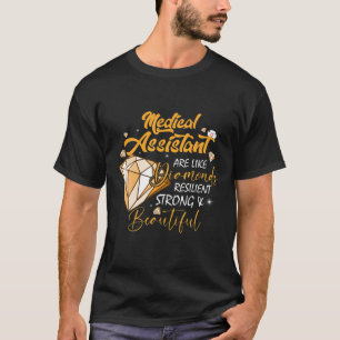 Sjukvårdsassistenten är som Diamonds Lycklig Nurse T Shirt