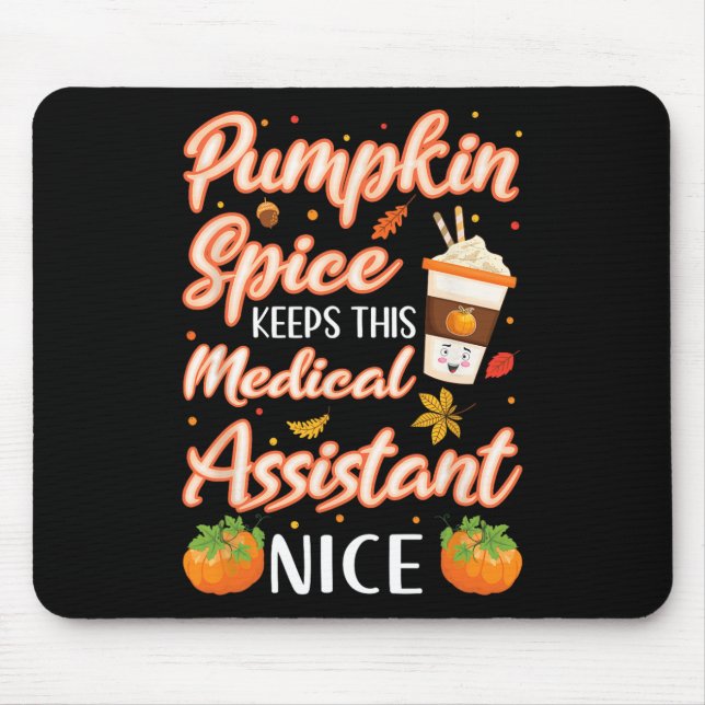 Sjukvårdsassistenten Pumpkin Spice Latte Hösthöstf Musmatta (Framsidan)