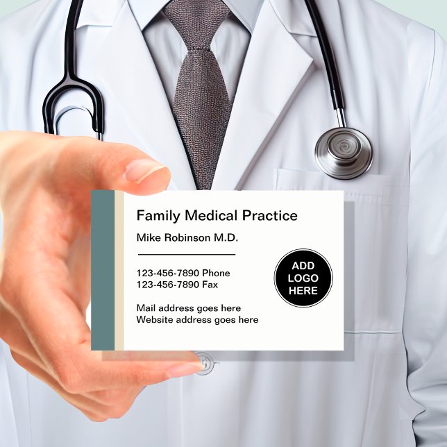Sjukvårdsfamiljen Doktor Visitkort (Doctor Business Cards by Custom Business Templates)