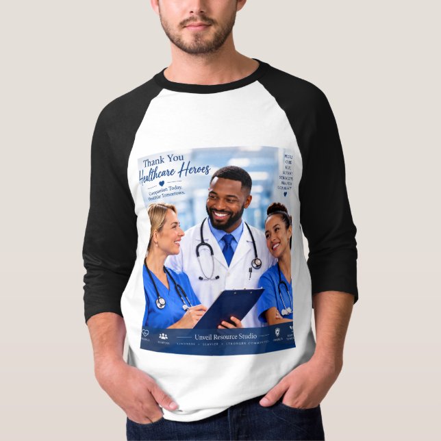 Sjukvårdshjältar T Shirt (Framsida)