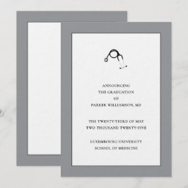 Sjukvårdsmeddelande i Studenten Inbjudningar