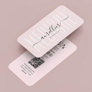 Sjukvårdsmodern Doktor Aesthetic Rosa Modern Visitkort