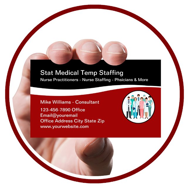 Sjukvårdsmyndigheten Modern Visitkort (Skapare uppladdad)