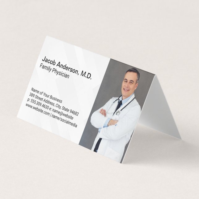 Sjukvårdspersonal | Mall för medicinsk Doktor Visitkort (Framsida)