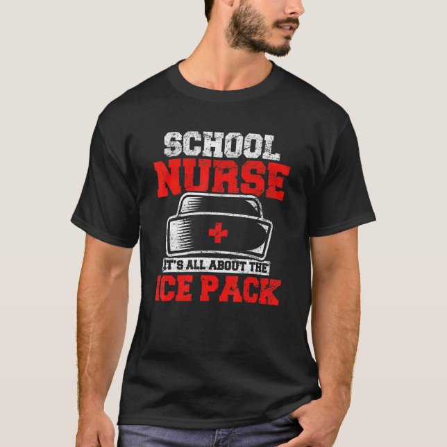 Sjukvårdspersonal med skolsjukförsäkring, Student T Shirt (Framsida)