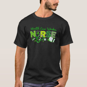 Sjukvårdspersonal Nurse St patricks day Kärlek Ste T Shirt