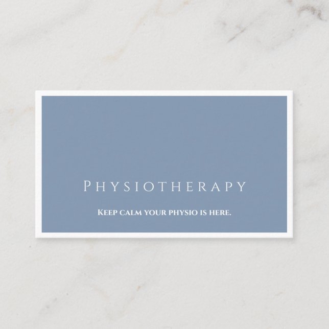 Sjukvårdspersonal - Professionell för sjukgymnasti Visitkort (Framsida)