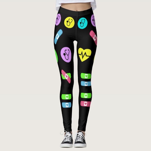 Sjukvårdspop Mode Leggings (Framsida)