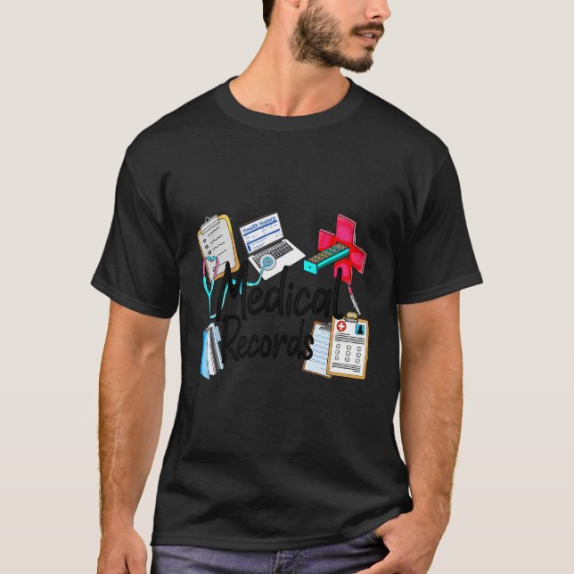 Sjukvårdsposter Stethoscope Medicinsk assistent Nu T Shirt (Framsida)
