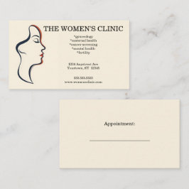 Sjukvårdsrapport för kvinnor visitkort