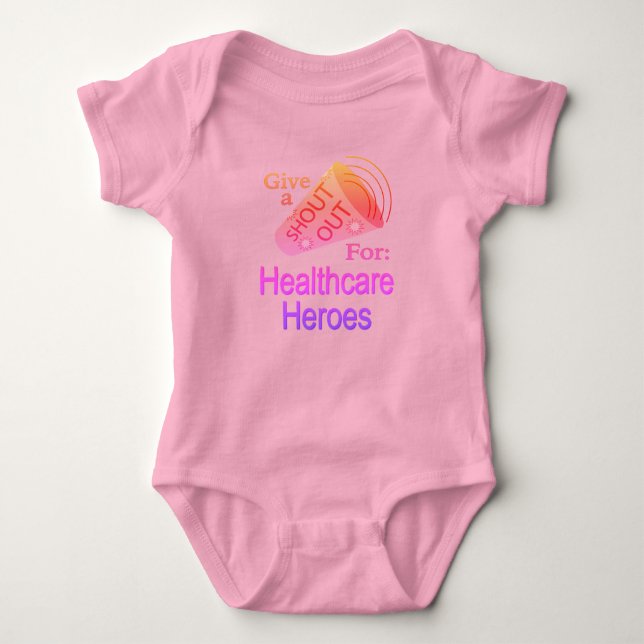 Sjukvårdssjuksköterska Baby Bodykostym T Shirt (Framsida)