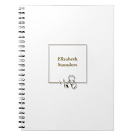 Sjukvårdssjuksköterska Doktor Stethoscope Anteckningsbok