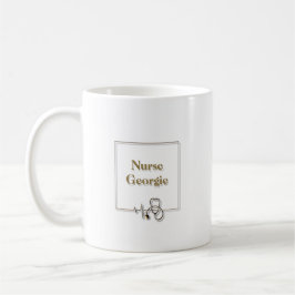 Sjukvårdssjuksköterska Doktor Stethoscope Kaffemugg