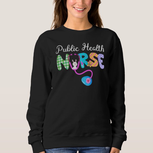 Sjukvårdssjuksköterska Play Egg Bunny Kärlek Steth T Shirt (Framsida)