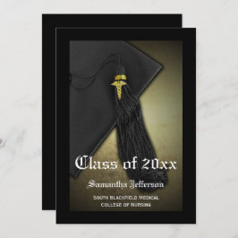 Sjukvårdsskola eller sjuksköterska i Studenten Inbjudningar