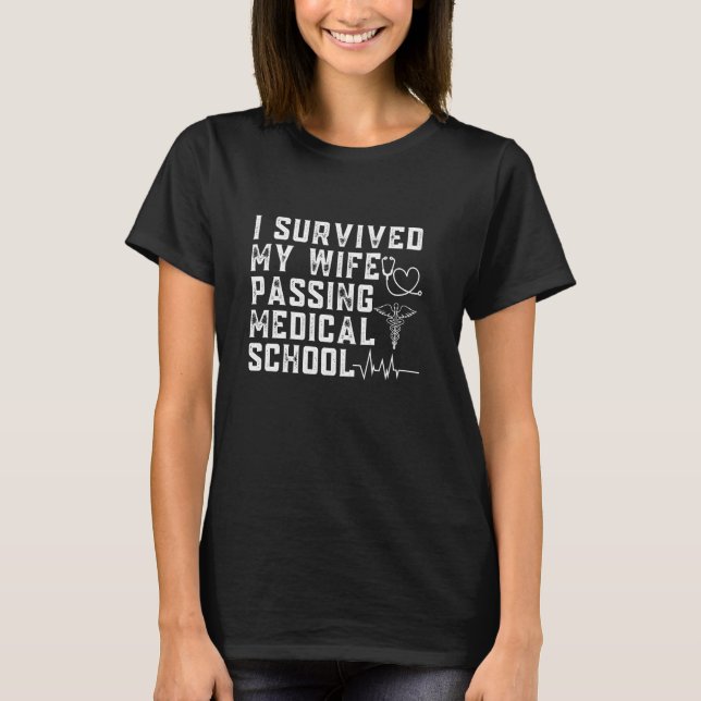 Sjukvårdsskolan Studenten Funny Doktor Med Student T Shirt (Framsida)