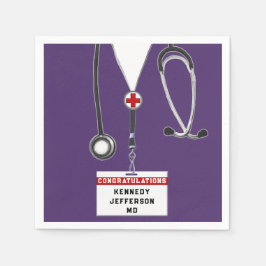 Sjukvårdsskolan Studenten Napkins Pappersservett