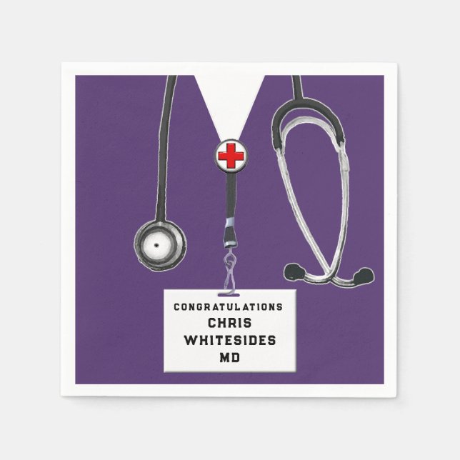 Sjukvårdsskolans Studentfest Pappersservett (Framsidan)