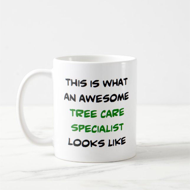 Sjukvårdsspecialist i träd, fantastisk kaffemugg (Vänster)