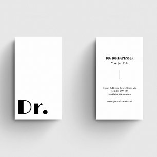 Sjukvårdstjänster l Black & White Healthcare Dokto Visitkort