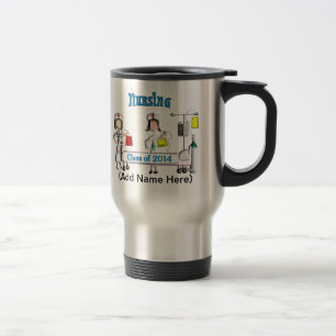 Sjukvårdstudenttravel mug klassificerar av 2014 resemugg