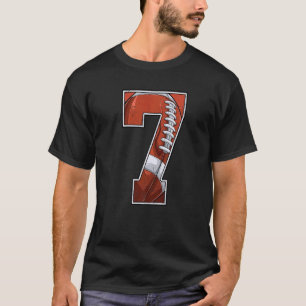Sjunde 7:e födelsedag, sju år gammal t shirt