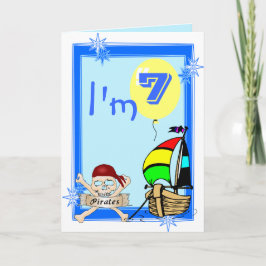Sjunde födelsedag kort