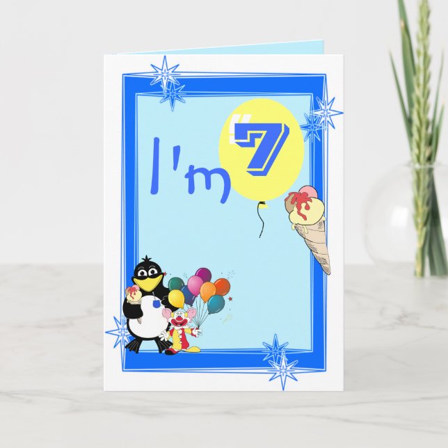 Sjunde födelsedag kort (Framsida)