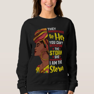 Sjunde gången är jag stormen Melanin Black Girl T Shirt