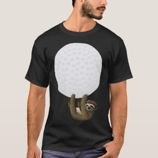 Sjunde hanging på Golf Boll GIft T Shirt