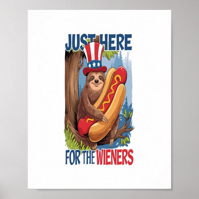 Sjunde Hetten Hund 4 juli BBQ Poster (Framsidan)