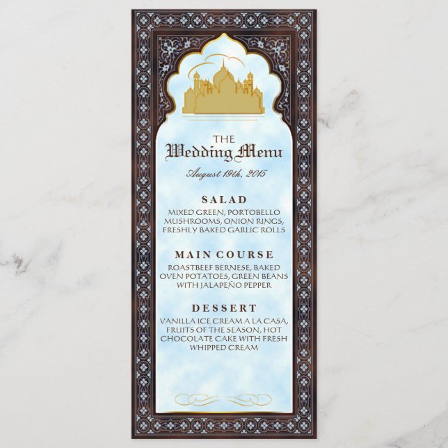 Sjunde himlen - Menykort Meny (Framsida)