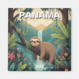 Sjunde i regnskogen Panama Magnet