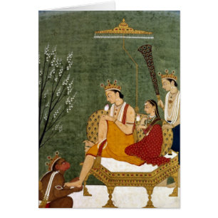 Sjunde Incarnation av Vishnu som Rama-Chandra Hälsningskort