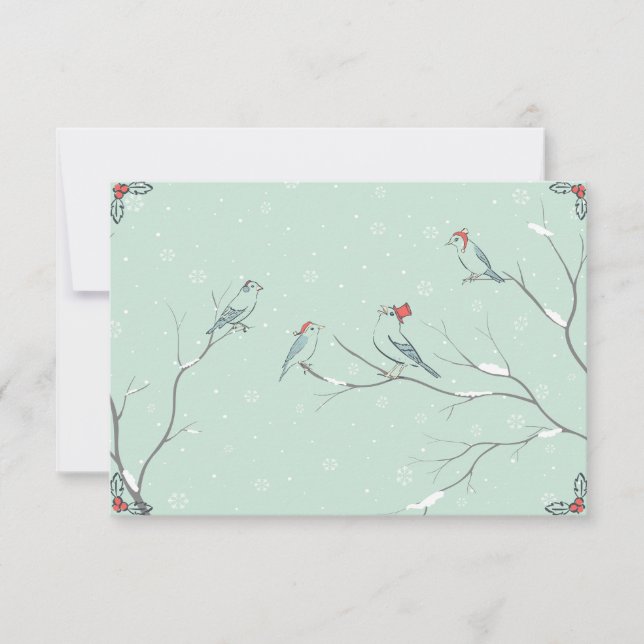 Sjunde jul Sång Kort (Framsida)