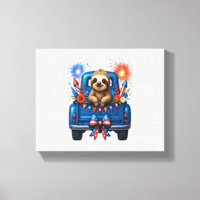 Sjunde juli, USA Canvastryck (Framsida)