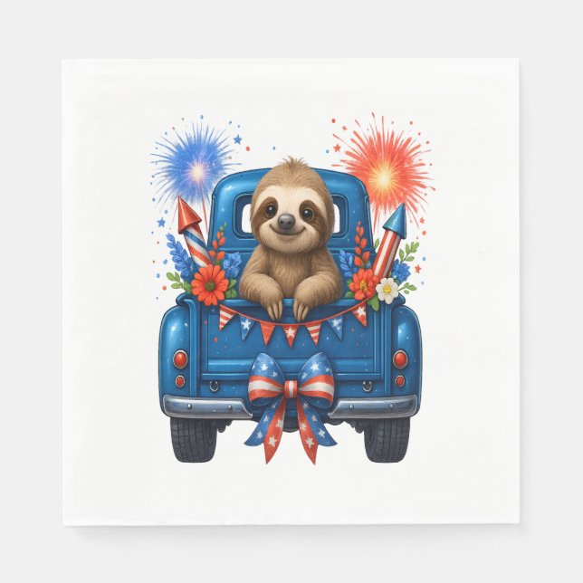 Sjunde juli, USA Pappersservett (Framsidan)