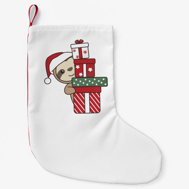 Sjunde julklapp - vinterslok liten julstrumpa (Framsidan)
