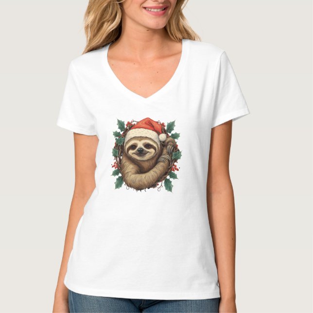 Sjunde Jultomten julklapp Tecknad T Shirt (Framsida)