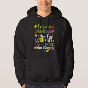 Sjunde Klass, åttonde Klass här i Kom Gra Hoodie